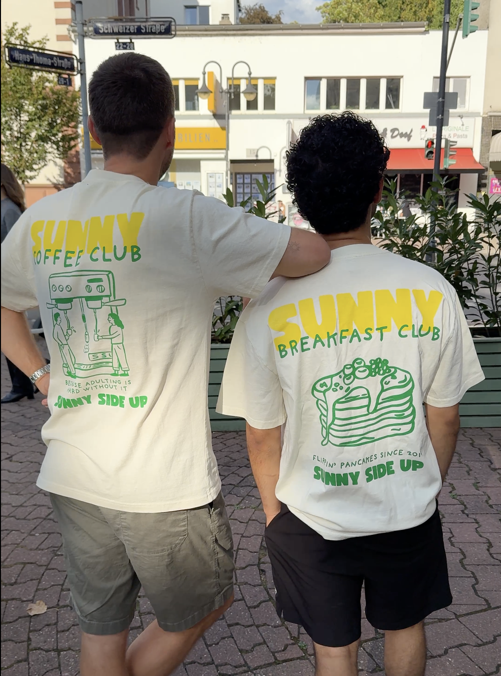 Sunny Side Up Charity Shirts – Coffee Club und Breakfast Club Motive für Erwachsene